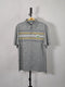 CAPTIVATING STRIPED POLO WITH SIMPLE LOGO | GREY