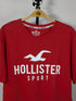 HOLLISTER MEN'S RED T- SHIRT | CLASSIC FIT WITH ICONIC STYLE