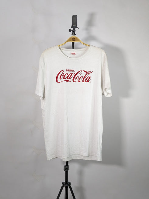 COCA-COLA ClASSIC LOGO T-SHIRT CASUAL WEAR | WHITE