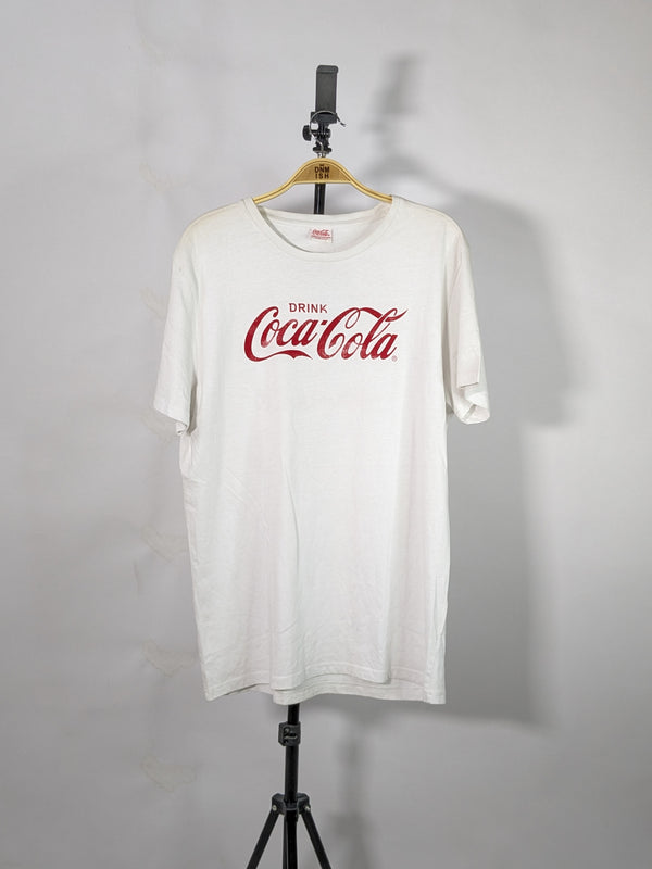 COCA-COLA ClASSIC LOGO T-SHIRT CASUAL WEAR | WHITE