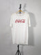 COCA-COLA ClASSIC LOGO T-SHIRT CASUAL WEAR | WHITE