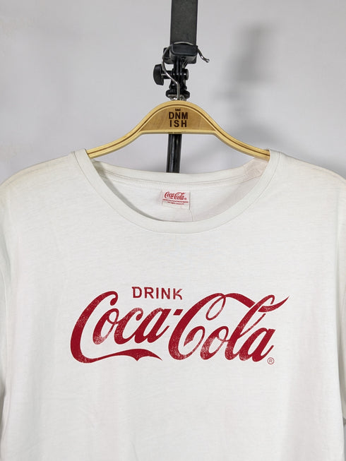 COCA-COLA ClASSIC LOGO T-SHIRT CASUAL WEAR | WHITE