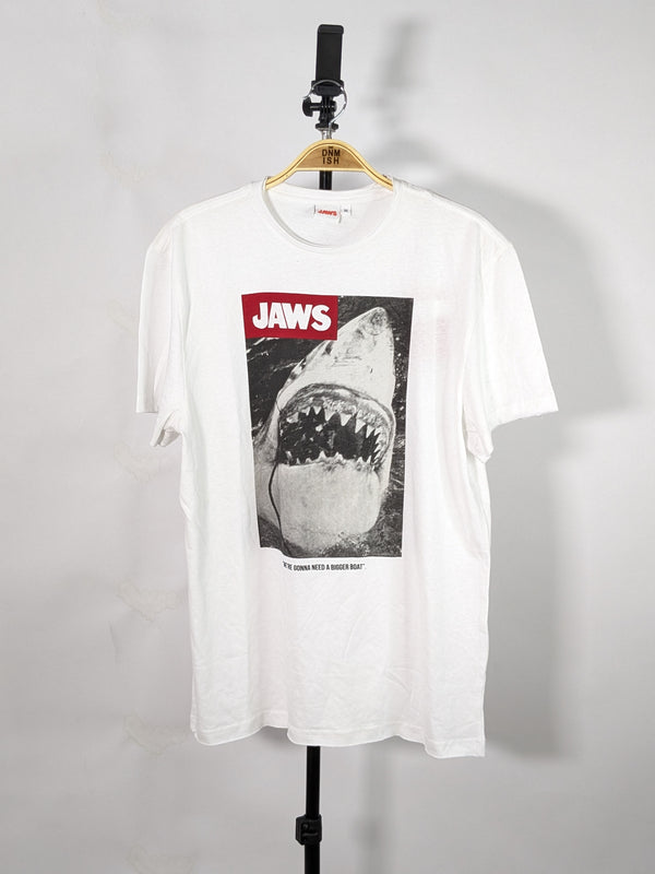 JAWS MEN’S PRINTED LOGO T-SHIRT | WHITE (SALE)