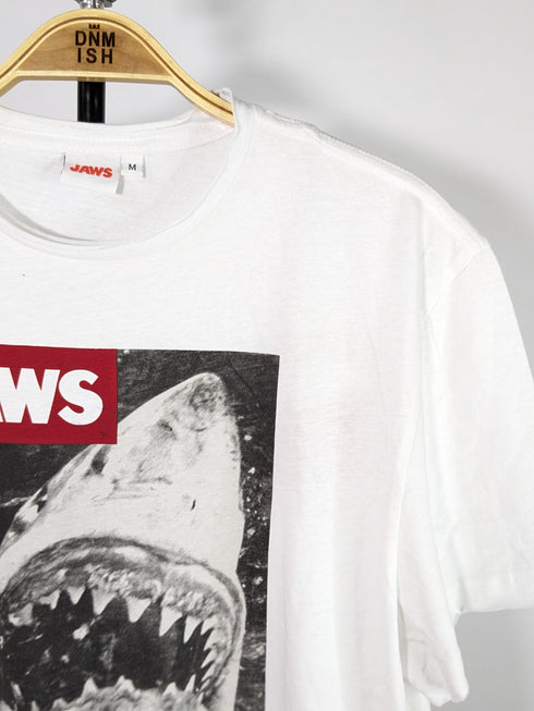 JAWS MEN’S PRINTED LOGO T-SHIRT | WHITE (SALE)