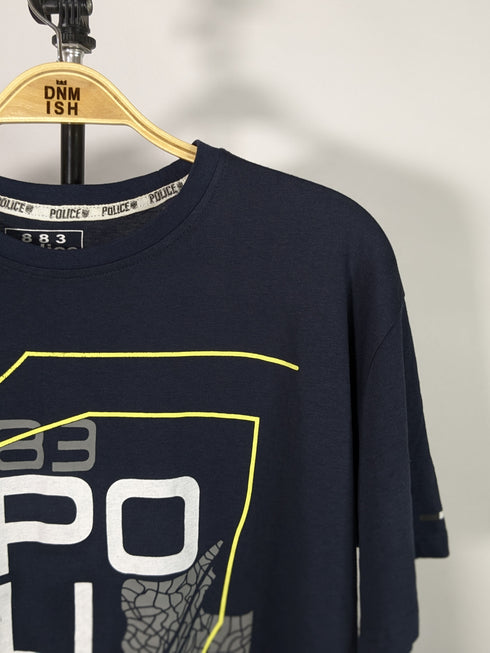 883 POLICE PRINTED T-SHIRT | NAVY PREMIUM EDITION
