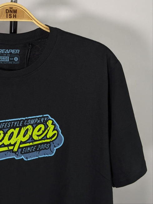 REAPER T-SHIRT SIGNATURE REAPER LOGO | BLACK