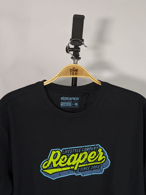 REAPER T-SHIRT SIGNATURE REAPER LOGO | BLACK