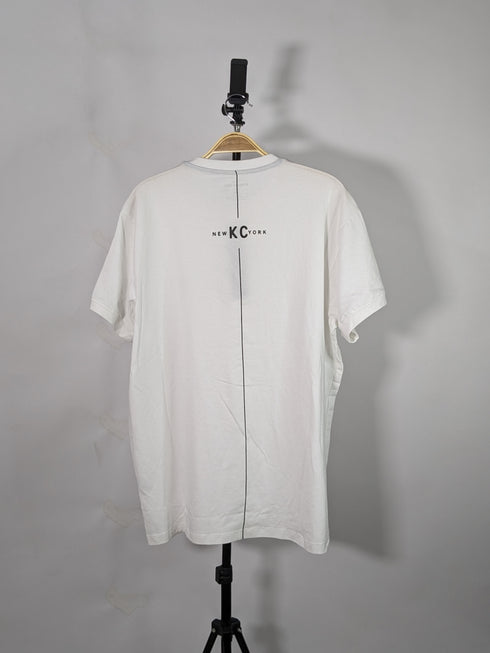KENNETH COLE PREMIUM T-SHIRT WITH CK LOGO | WHITE (SALE)