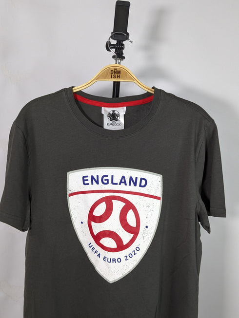 UEFA EURO 2020 FAN ENGLAND PRINT T-SHIRT | DRAK GREY