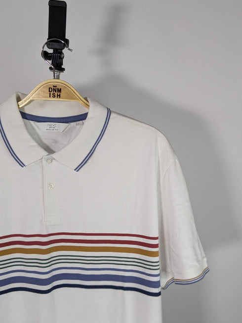 NEXT PREMIUM WHITE POLO SHIRT FOR MEN-CLASSIC ELEGANCE & COMFORT