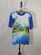 S.OLIVER PREMIUM FRONT PRINT T-SHIRT | ROYAL BLUE