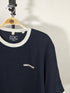 ESPRIT RELAXED FIT GRAPHIC TEE | NAVY WITH WHITE PRINT