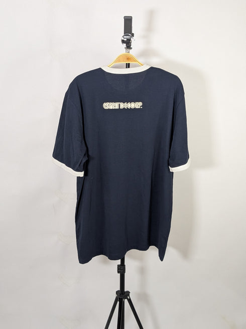 ESPRIT RELAXED FIT GRAPHIC TEE | NAVY WITH WHITE PRINT