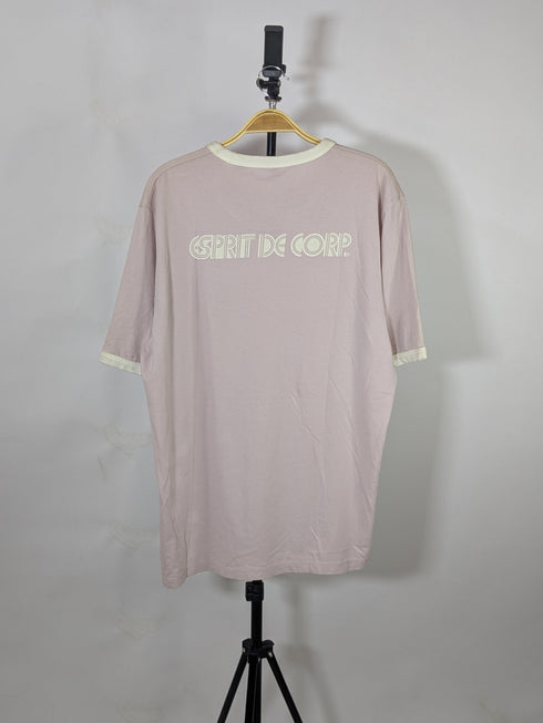 ESPRIT RELAXED FIT GRAPHIC TEE | BLUSH PINK WITH WHITE PRINT (SALE)