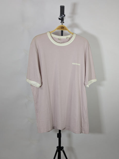 ESPRIT RELAXED FIT GRAPHIC TEE | BLUSH PINK WITH WHITE PRINT (SALE)
