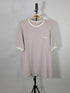 ESPRIT RELAXED FIT GRAPHIC TEE | BLUSH PINK WITH WHITE PRINT (SALE)
