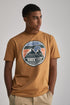 SPRINGFIELD CLASSIC BIKER LUST LOGO CREW NECK T-SHIRT | DK MUSTARD