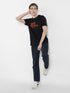 PREMIUM HERMES PARIS T-SHIRT WITH EMBROIDERY LOGO | BLACK