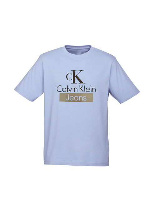 CALVIN KLEIN JEANS VARSITY LOGO T-SHIRT | LIGHT BLUE