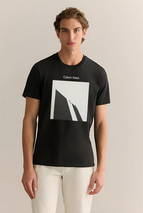 CALVIN KLEIN JEANS VARSITY LOGO T-SHIRT | BLACK