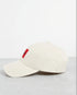 HUGO BOSS COTTON-TWILL CAP WITH RED LOGO LABEL | LIGHT BEIGE
