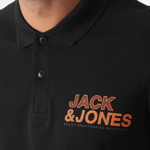 Jack & Jones Floki Black Polo Shirt – Stylish & Comfortable