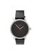 HUGO BOSS black leather strap watch for men