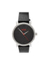HUGO BOSS black leather strap watch for men