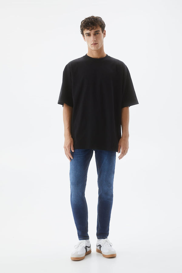 PULL & BEAR SLIM FIT DENIM JEANS-MENS | DARK BLUE