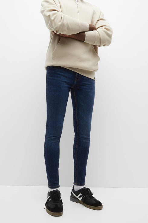 PULL & BEAR SLIM FIT DENIM JEANS | DARK BLUE