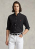 Ralph Lauren stretch poplin shirt for men in black – classic, stylish, and comfortable.