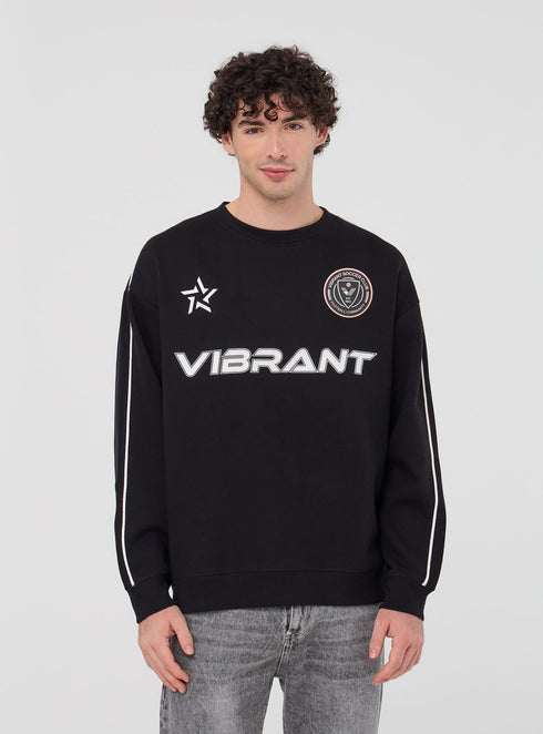 VIBRANT BLACK GRAPHIC SWEATSHIRT - UNISEX STREETWEAR