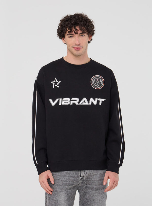 VIBRANT BLACK GRAPHIC SWEATSHIRT - UNISEX STREETWEAR