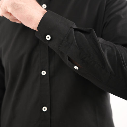 ZARA-MENS PREMIUM-SLIM FIT-CASUAL-COTTON-SHIRT | BLACK