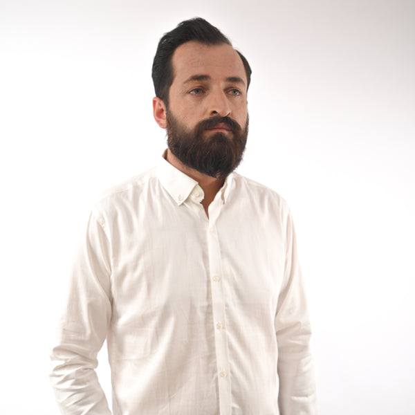 ZARA-MENS PREMIUM-SLIM FIT-CASUAL-COTTON-SHIRT | WHITE