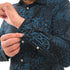 NEXT TROPICAL HAWAIIAN BATIK-SLIM FIT-CASUAL SHIRT | BLACK & BLUE