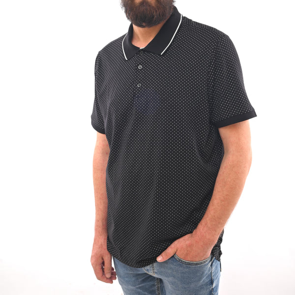 PENGUIN PRINTED POLO SHIRT | BLACK