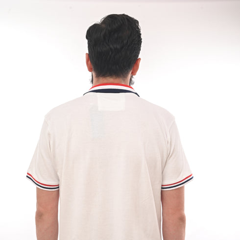 NAUTICA. MENS-SHORT SLEEVE COTTON POLO | WHITE