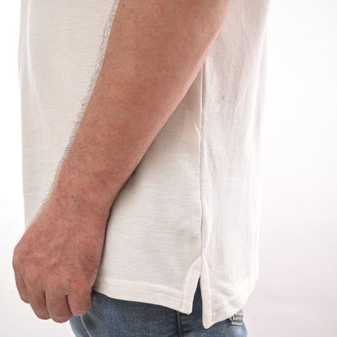 NAUTICA. MENS-SHORT SLEEVE COTTON POLO | WHITE