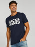 JACK & JONES. LARGE LOGO T-SHIRT | NAVY BLUE