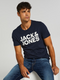 JACK & JONES. LARGE LOGO T-SHIRT | NAVY BLUE