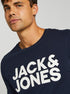 JACK & JONES. LARGE LOGO T-SHIRT | NAVY BLUE