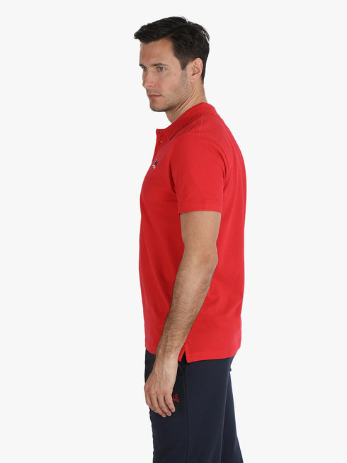 Lonsdale Men's Red Cotton Polo Shirt – Casual & Smart Wear