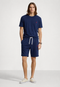 POLO RALPH LAUREN T-SHIRT & SHORT CO-ORD SET CUSTOM SLIM FIT | NAVY