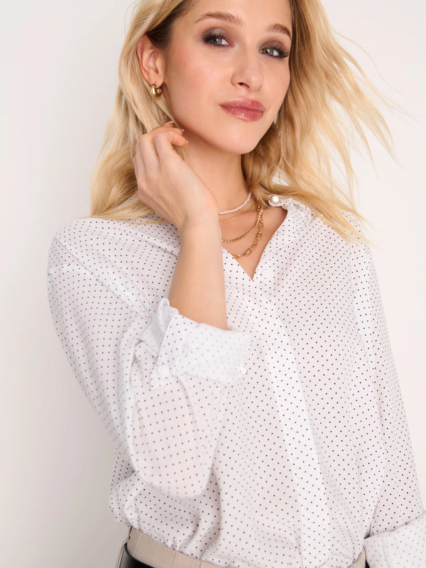 Sinsay Classic A Shirt – White Women’s Casual Shirt