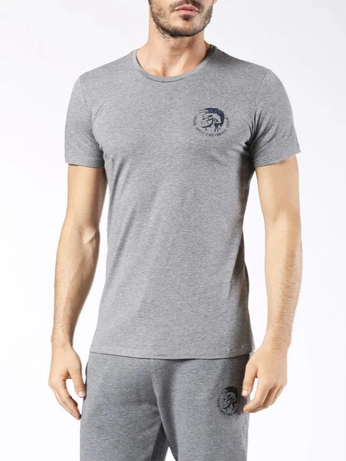 Diesel Crew Neck Grey T-Shirt – Soft, Stretchable & Stylish