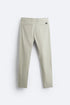 ZARA light sand skinny fit stretch chinos for men