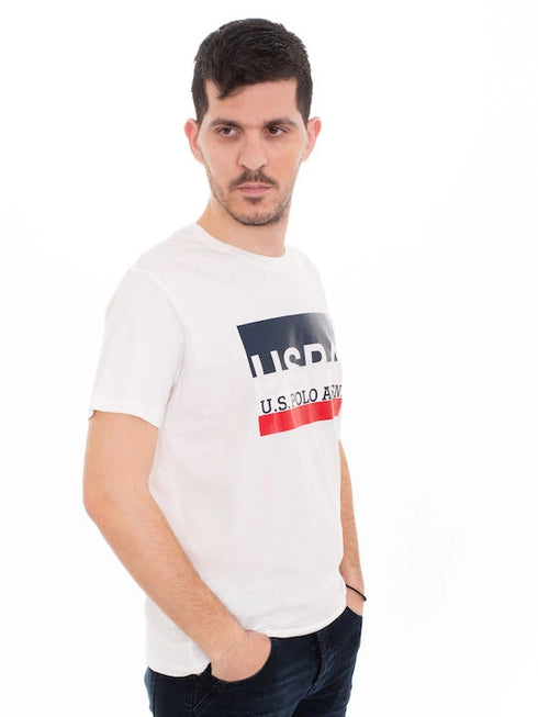 U.S. POLO ASSN classic white t-shirt for men