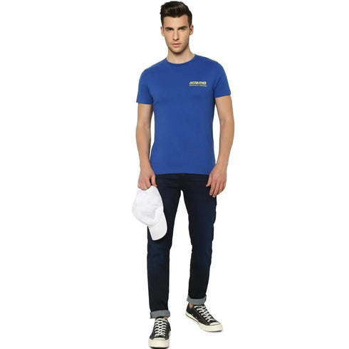 Jack & Jones Men's Crew Neck T-Shirt – Galaxy Blue