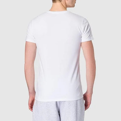 Diesel V-Neck White T-Shirt – Soft, Stretchable & Stylish